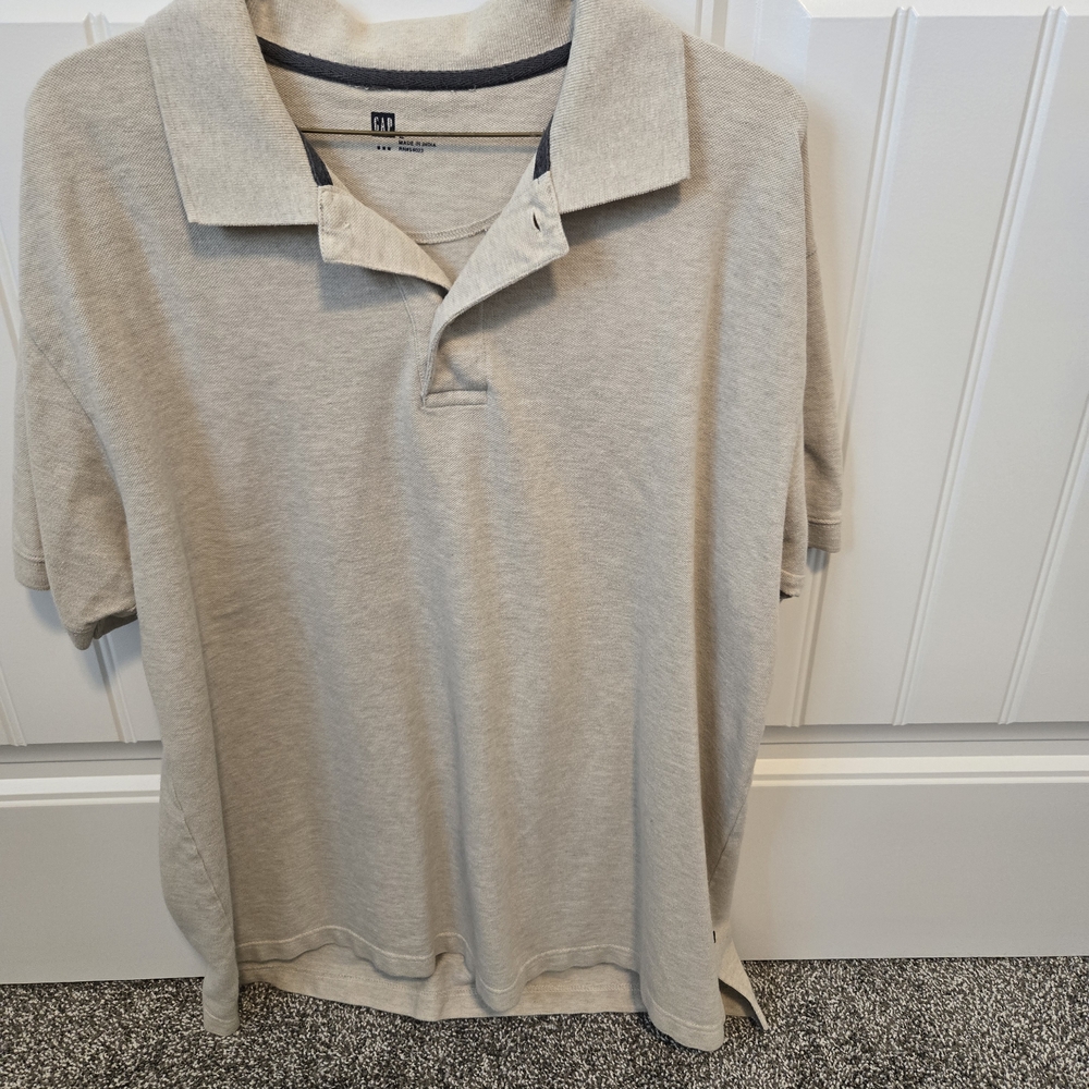 GAP Light Tan Polo Shirt for Men